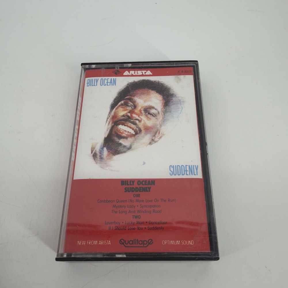 Billy Ocean Suddenly Cassette Tape Arista1984 Caribbean Queen JC 8-8213
